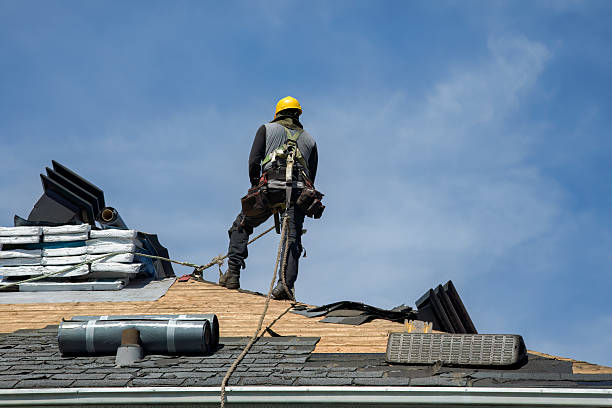 Professional Storm Damage Roof Repair technician working in Bippus, IN